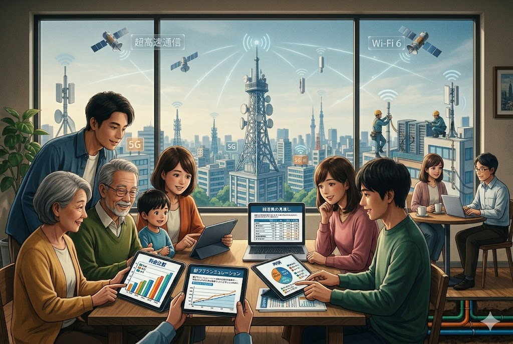 快適な電気通信インフラ構築